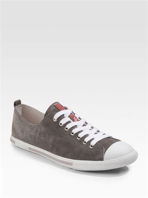 men prada sneaker|Prada suede sneakers men.